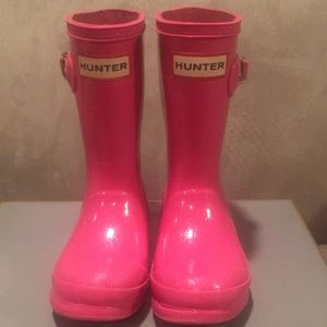 Pink and Silver Sparkle **Toddler** boots in GUC